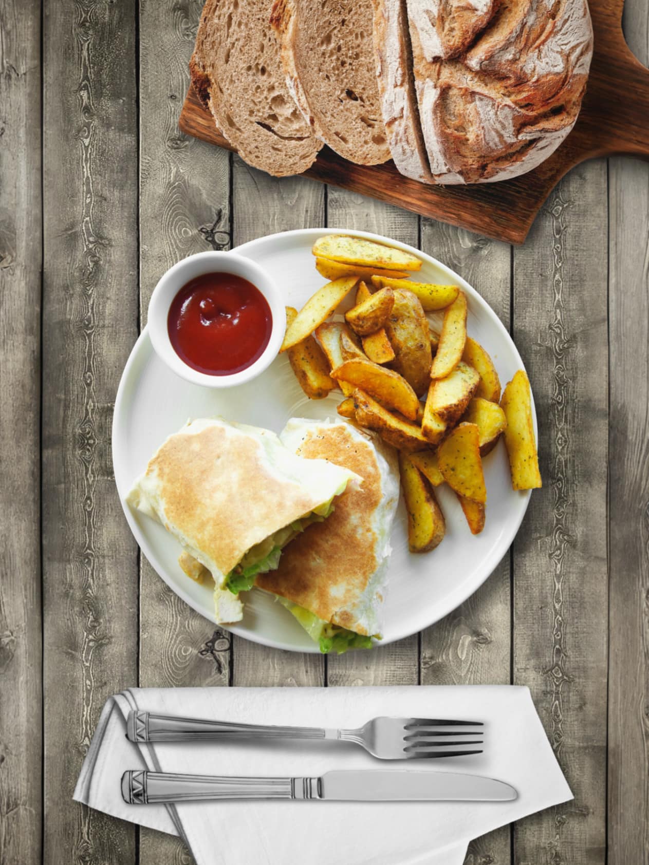 A bright view of the Canteen space during the day.